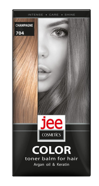Тонуючий бальзам для волосся Jee Cosmetics тон 704 Шампань, саше 30 мл (4820000117562)