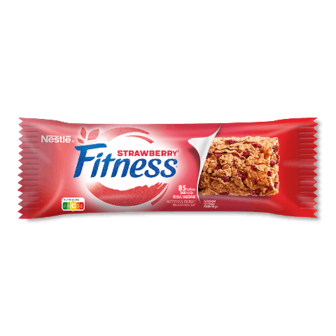 Батончик Nestle Fitness з цільними злаками та полуницею 23,5г (23,5г)