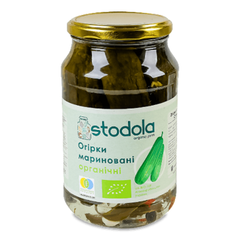 Огірки «Лавка Традицій» Stodola органічні мариновані 900г (900г)