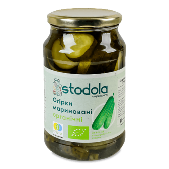Огірки Лавка традицій Стодола Щира Їжа мариновані кільцями органічні 900г (900г)