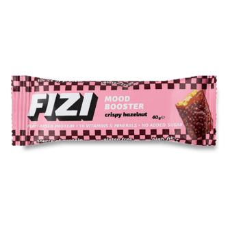 Батончик Fizi Crispy hazelnut у шоколадній глазурі 40г (40г)