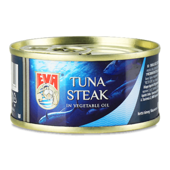 Тунець EVA стейк в рослинній олії 80г (80г)