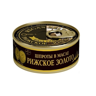 Консерви 240 г Ризьке золото Шпроти в олії  