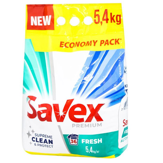 Пральний порошок Savex Premium Fresh 5.4 кг (3800024047954)
