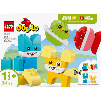 Конструктор LEGO Duplo My First Чарівні творчі домашні улюбленці 3 в 1 24 деталі (10477)