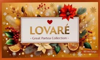 Набір чаю подарунковий Lovare Great Partea асорті 18 видів 90 шт