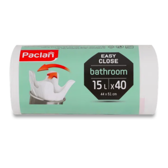 Мішки для сміття Paclan Bathroom 15 л (40шт)