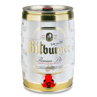 Пиво Bitburger світле 5л (5л)