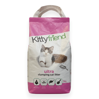 Наповнювач Kittyfriend Tizza бентонітовий, що комкується 5кг (5кг)