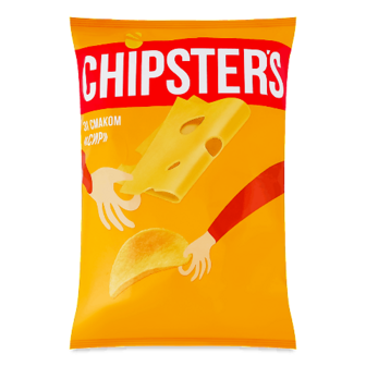 Чипси Chipster's картопляні зі смаком сиру 100г (100г)