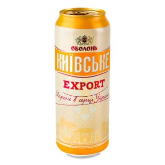 Пиво Оболонь Київське Export світле з/б 0,5л