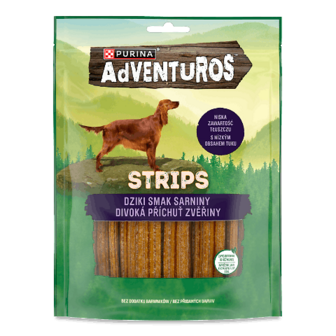 Корм д/собак Adventuros Strips смужки смак оленини 90г (90г)