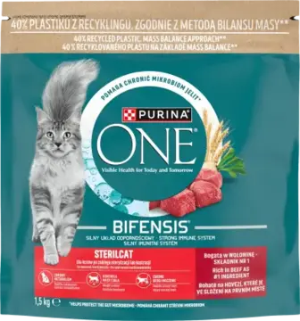 Сухий корм Purina One Sterilcat для котів з яловичиною 1.5 кг