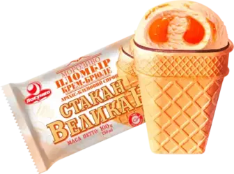 Морозиво Ласунка Великан крем-брюле 100 г