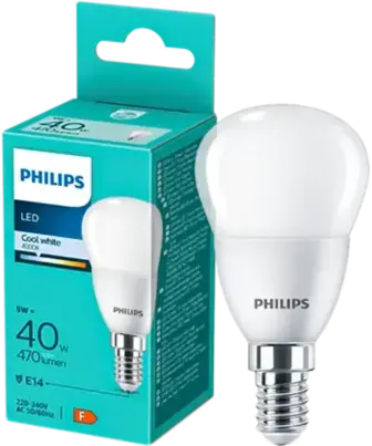 Лампа Philips LED 40W P45 E14 CW FR ND 1PF/6 DISC