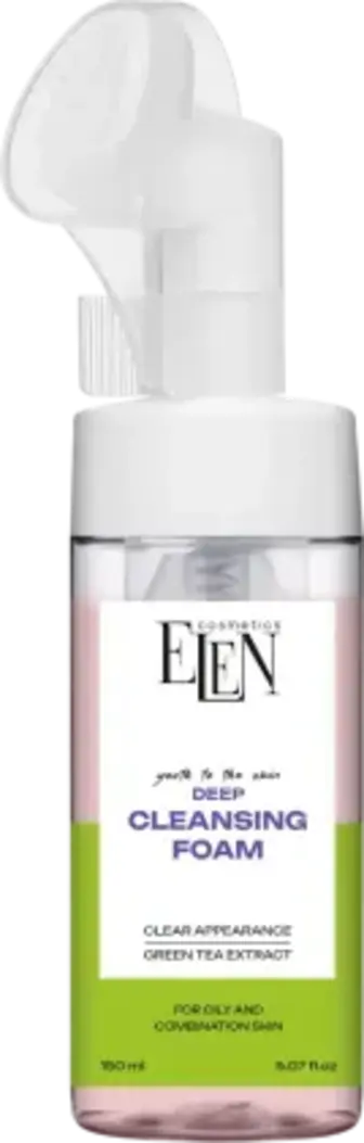 Пінка для вмивання Elen Cosmetics Глибоко очищаюча для жирної та комбінованої шкіри 150 мл