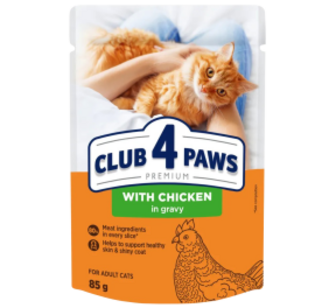 Корм C4Р Premium Курка в соусі для котів 85гр