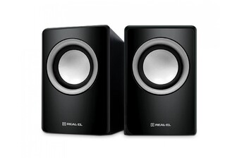 Колонки 2.0 REAL-EL S-215 black  уцінка