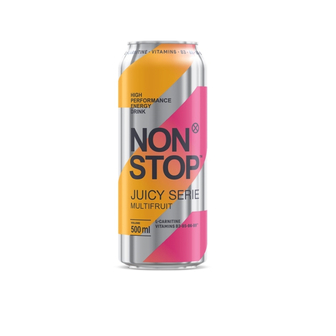 Напій 0,5 л NON STOP JUICE SERIES мультифрукт безалкогольний енергетичний сильногазований ж/б 