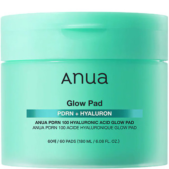 Anua PDRN 100 Hyaluronic Acid Glow Pad - Зволожуючі тонер-пади для обличчя з гіалуроновою кислотою та PDRN