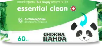 Серветки вологі Сніжна панда Ромашка 60 шт