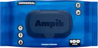 Серветки вологі Ampik універсальні 100 шт