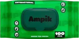 Серветки вологі Ampik антибактеріальні 100 шт