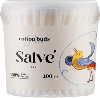Ватні палички Salve круглі 200 шт