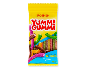 Цукерки Roshen Yummi Gummi Sour Sticks (70г)