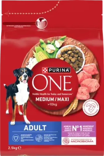Сухий корм Purina One для собак ягня та рис 2.5 кг