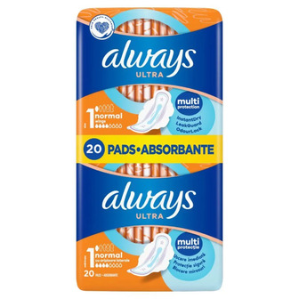 Прокладки гігієнічні Always Ultra Normal Розмір 1 Duo 20 шт (8700216171311)