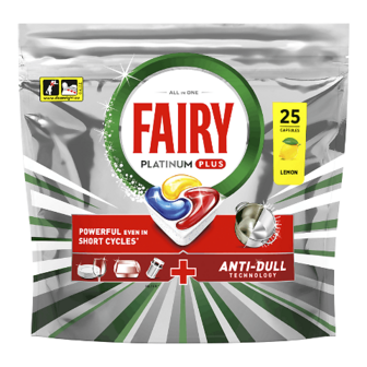 Капсули для пральної машини Fairy Platinum Plus All in one Лимон 25шт (25шт)