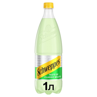 Напій 1л Schweppes Classic Mojito безалкогольний соковмісний сильногазований 
