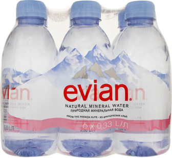 Вода мінеральна Evian негазована 0.33л (3068320063003)