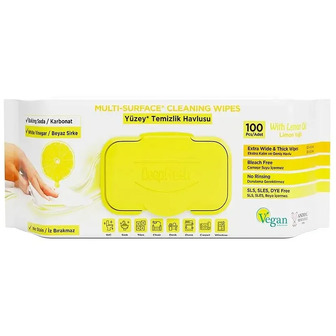 Серветки вологі Deep Fresh для очищення поверхонь Lemon 100 шт (8681554631883)