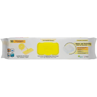 Серветки для прибирання підлоги Deep Fresh Mop Lemon вологі 50 шт (8681554633498)