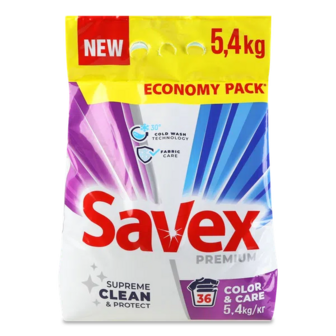 Порошок пральний Savex Color&Care (5,4кг)