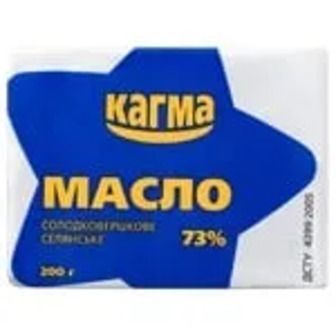 Масло Кагма Селянське солодковершкове 73% 200 г (4820001421675)