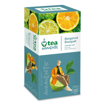 Чай чорний Tea Moments Bergamot bouquet 1.8 г 22 шт (4823118606638)