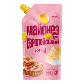 Майонез PREMIA Євопейський 72% д/п 300г (300г)