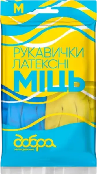 Рукавички Добра Господарочка Міць латексні розмір M
