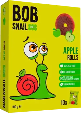 Цукерки Bob Snail Яблучні 100 г