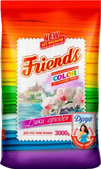 Пральний порошок Друг Color універсальний 3 кг