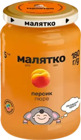 Пюре Малятко Персик 180 г