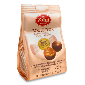 Цукерки Zaini Boule d'oro з солоною карамеллю 125г (125г)