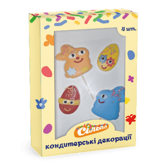 Набір кондитерських декорацій Сільпо Пасхальні зайчики шт