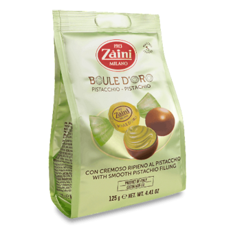 Цукерки Zaini Boule d'oro з фісташковою начинкою 125г (125г)