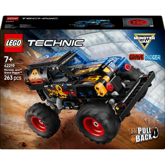 Конструктор LEGO Technic Monster Jam Grave Digger Вогонь і лід 263 деталі (42219)