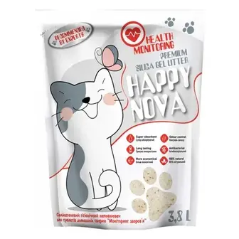 Happy Nova Health Monitoring наповнювач силікагелевий 3,8 л - без аромату