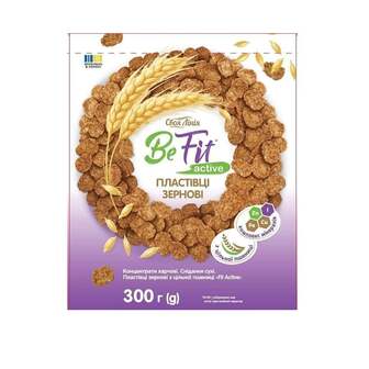 Пластівці 300 г Своя Лінія Fit Active зернові з цільної пшениці м/уп 